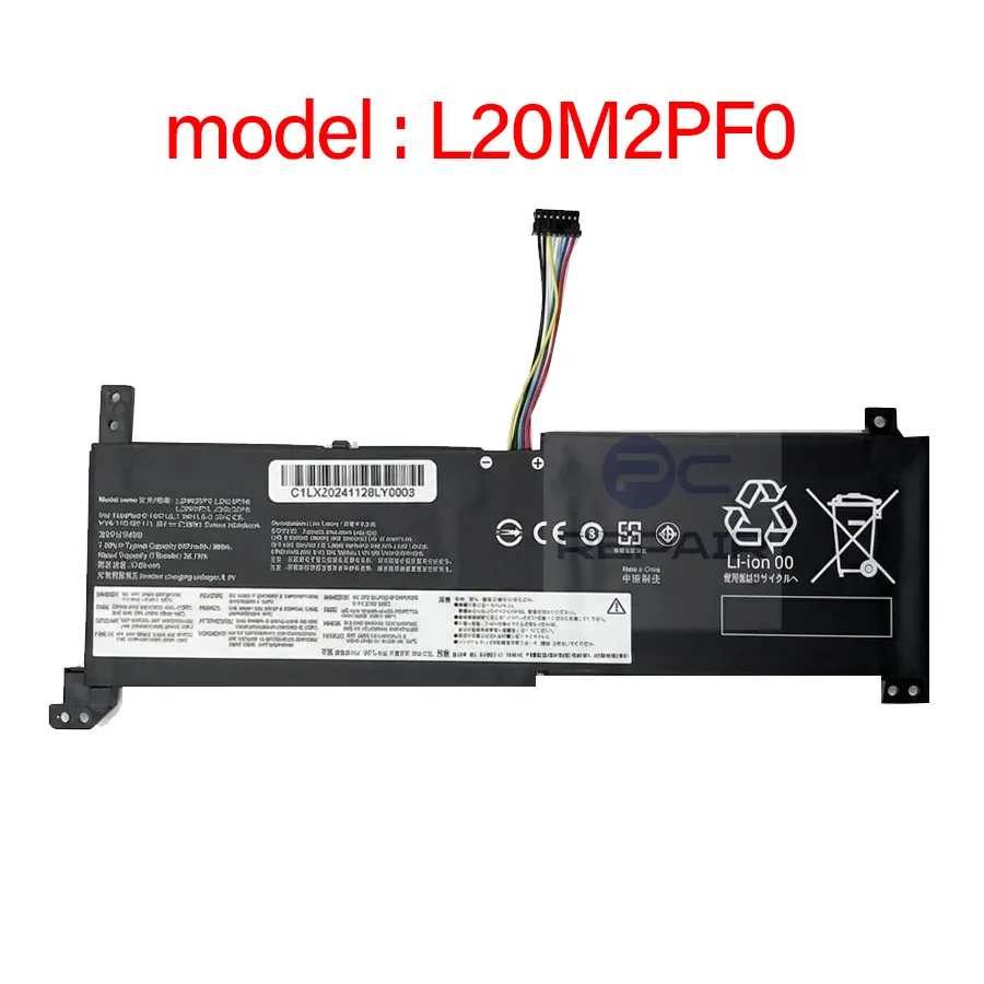 Genuine LENOVO L20M2PF0 L20L2PF0 L20C2PF0 L20B2PF0 laptop battery